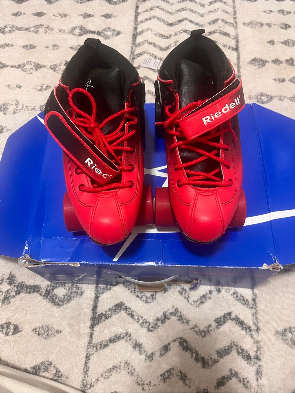 Riedell Red Men's Roller Skates - Classic High-Top Style